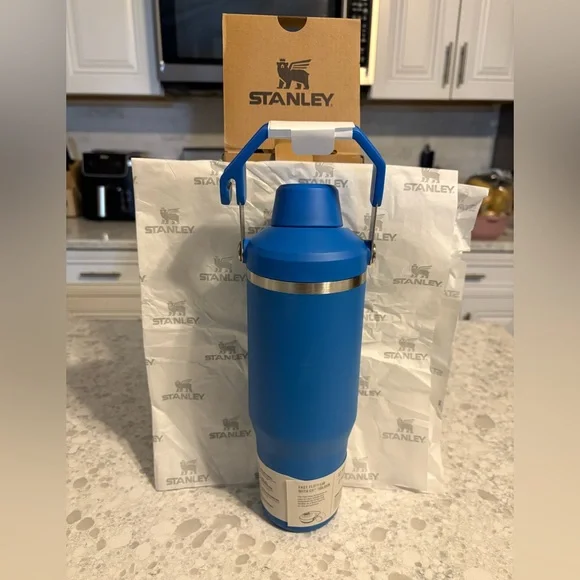 NWT & box STANLEY 30oz Stainless Steel Iceflow Fast Flow Tumbler, azure blue - Picture 2 of 16